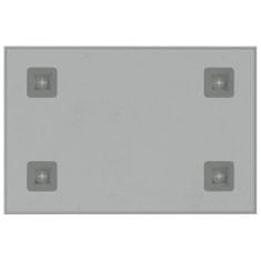 Greatstore Nástěnná magnetická tabule bílá 40 x 30 cm tvrzené sklo