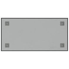 Greatstore Nástěnná magnetická tabule černá 60 x 30 cm tvrzené sklo