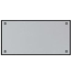 Greatstore Nástěnná magnetická tabule černá 100 x 50 cm tvrzené sklo