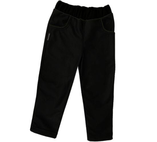 ROCKINO Dětské softshellové kalhoty vel. 86,92,98,104,110,116,122, vzor 8475 - černé