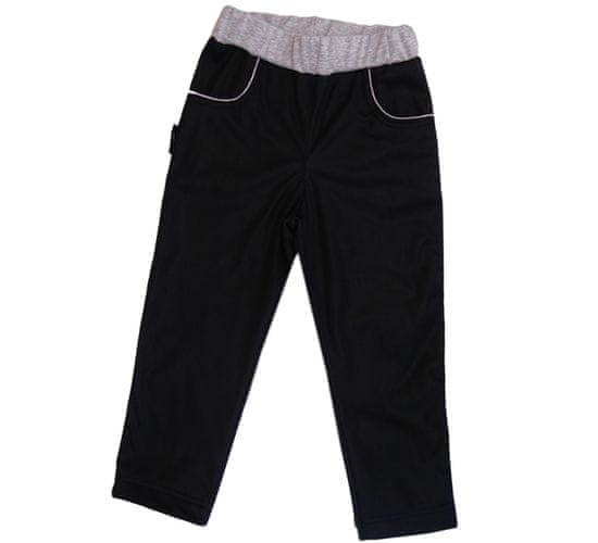 ROCKINO Dětské softshellové kalhoty vel. 86,92,98,104,110,116,122, vzor 8475 - černošedé