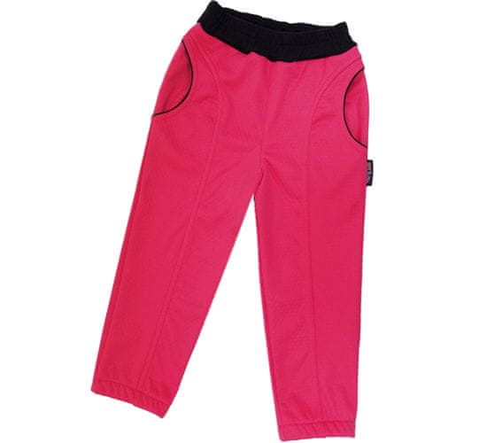 ROCKINO Dětské softshellové kalhoty vel. 86,92,98,104 vzor 8766 - růžové