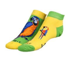Bellatex Ponožky nízké Papoušek - 39-42 - žlutá, zelená