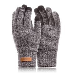 Brødrene Pánské zimní rukavice R1 Light Grey Mulin