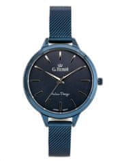 Gino Rossi Pánské hodinky Voq s krabičkou modrá tmavá univerzální