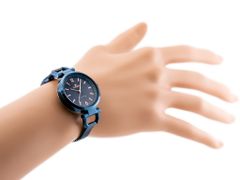 Gino Rossi Dámské hodinky Vidoya s krabičkou modrá tmavá univerzální