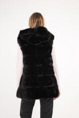 Fashion-4happy dámská vesta dlouhá černá