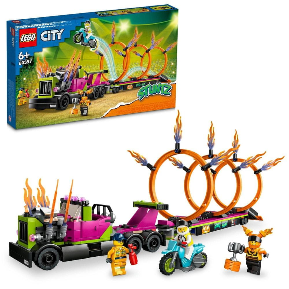 Levně LEGO City 60357 Tahač s ohnivými kruhy
