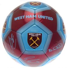 FotbalFans Fotbalový Míč West Ham United FC Signature vel.5