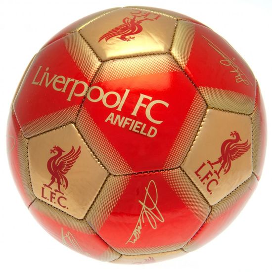 FotbalFans Fotbalový míč Liverpool FC Signature 21 vel. 5