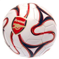 FotbalFans Fotbalový míč Arsenal FC, bílý, barevný znak, vel. 5