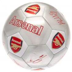 FotbalFans Fotbalový Míč Arsenal FC Podpisy Silver vel.5