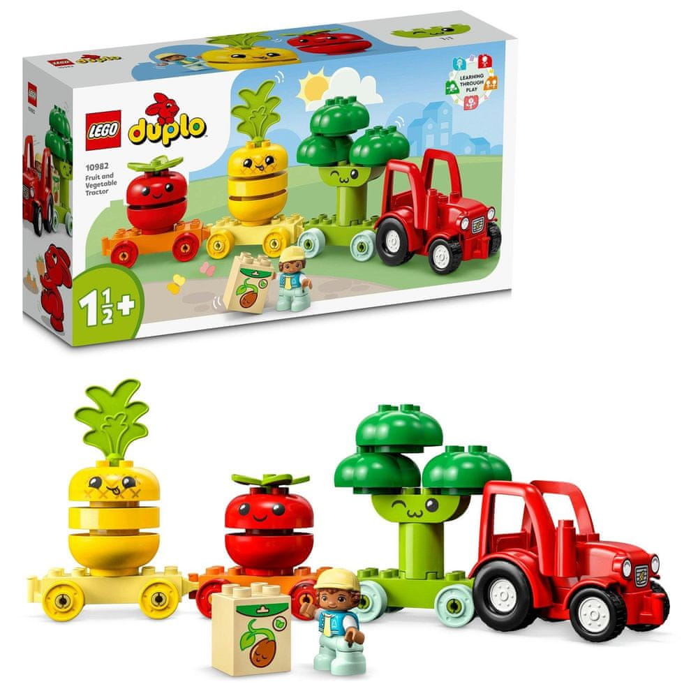 Levně LEGO DUPLO 10982 Traktor se zeleninou a ovocem