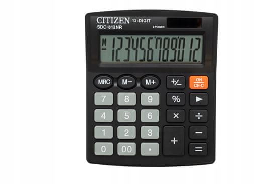 Citizen Kancelářská kalkulačka SDC-812NR černá