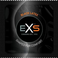 EXS Sada černých latexových kondomů BLACK EXS 100 ks