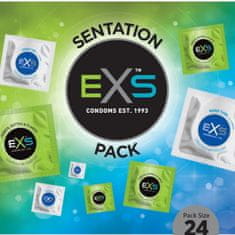 EXS EXS Sada tenkých žebrovaných kondomů MIX 24