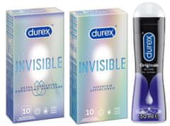 Durex DUREX Invisible set kondomů 20 ks + gel