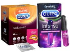 Durex DUREX Fun Explosion kondomy + ORGASM Gel 10ml