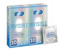Durex DUREX Invisible XL 2x10 větší kondomy