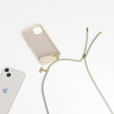 EPICO Silikonový kryt se šňůrkou pro iPhone 14 Plus - béžová 69410102300003
