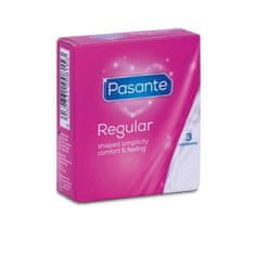 Pasante Balení kondomů PASANTE REGULAR po 3 kusech