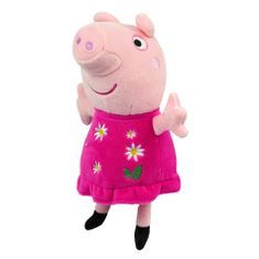 TM Toys PEPPA PIG Eco plyšová Peppa 20 cm kytičkové šaty
