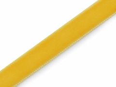 Kraftika 3m žlutá sametová stuha šíře 9 mm