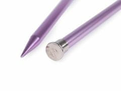 Kraftika 1pár (10 mm) fialová sv. rovné jehlice č. 3; 3,5; 4; 4,5;