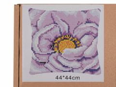 Kraftika 1ks fialovorůžová květ kreativní sada povlak na polštář k