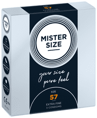 Mister Size MISTER SIZE 57 nasazený obvod kondomů 3 ks