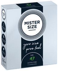 Mister Size MISTER VELIKOST 47 nasazený obvod kondomů 3 ks