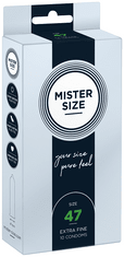 Mister Size MISTER VELIKOST 47 mm Nasazené kondomy 10 ks.
