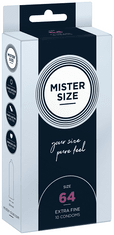 Mister Size MISTER VELIKOST 64 Nasazené kondomy obvod 10 ks