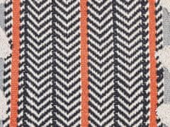 Beliani Bavlněný polštář se střapci 45 x 45 cm vícebarevný BOUVARDIA