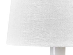 Beliani Keramická stolní lampa bílá SOCO