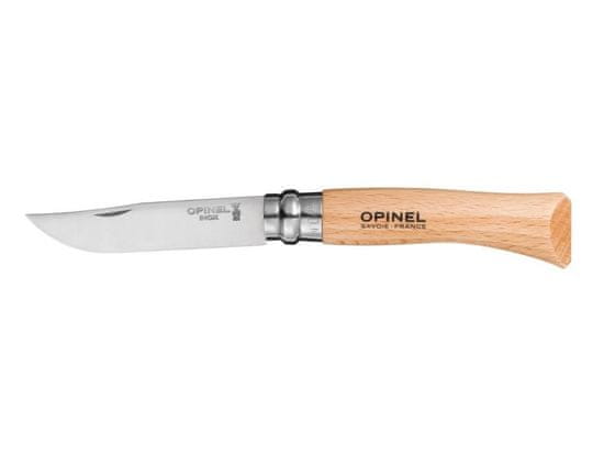 Opinel Zavírací nůž VRI N°07 Inox 8 cm bukový v blistru, OPINEL