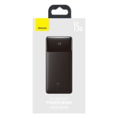 BASEUS Bipow Power Bank 10000mAh 2x USB / USB-C / micro USB 15W, černý