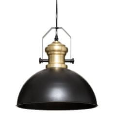 Atmosphera Závěsná lampa FLOWER, černá závěsná lampa, loftový styl