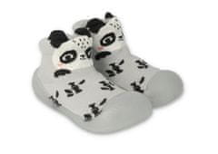 Befado botičky pro miminka šedé s pandou 002P038 velikost 22