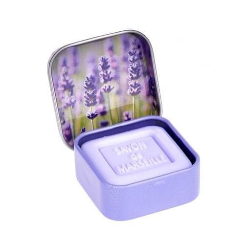 Esprit Provence  Marseillské mýdlo v plechové krabičce - Levandule, 25g