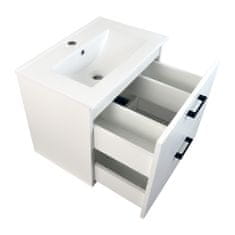BPS-koupelny Koupelnová skříňka s keramickým umyvadlem Agria 60 - bílá