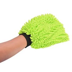 Northix Čisticí rukavice, Polyester - Světle zelená 
