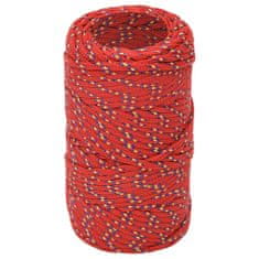 Vidaxl Lodní lano červené 2 mm 50 m polypropylen