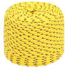 Vidaxl Lodní lano žluté 10 mm 25 m polypropylen