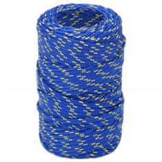 Vidaxl Lodní lano modré 2 mm 100 m polypropylen