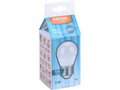 Extol Light žárovka LED mini, 410lm, 5W, E27, teplá bílá