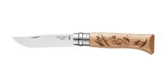 Opinel Zavírací nůž VRI N°08 Inox 8,5 cm motiv lyžování 8,5 cm, OPINEL