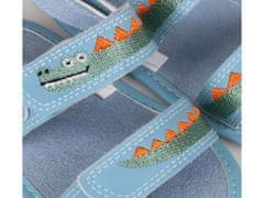 sarcia.eu Modré dětské sandály, krokodýlí, se suchým zipem 3-6 m 17 EU