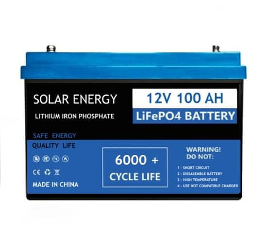 EVERCON baterie LiFePO4 12,8V 100 Ah s LCD displejem