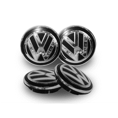 BB-Shop Sada 4 kusů perforovaných štítků s emblémem Volkswagen 65 mm